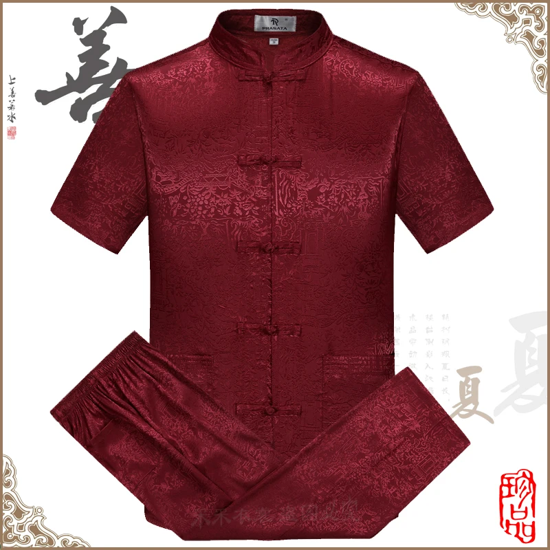Футболка и штаны мужские с коротким рукавом в китайском стиле|chinese style|pants styleshirt