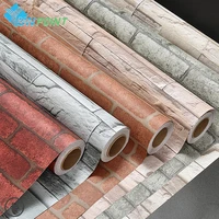 modern papel de parede brick wallpaper self adhesive pvc stone wall stickers for bedroom kitchen waterproof decorative stickers
