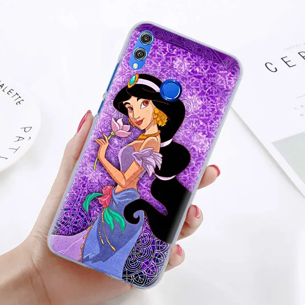 08 Алладин Принцесса Жасмин чехол для телефона для huawei Honor 8X 8A Pro 8C 8S 9 10 Lite 20i Honor Play Y7 Y9 крышка чехол Coque - Цвет: 08