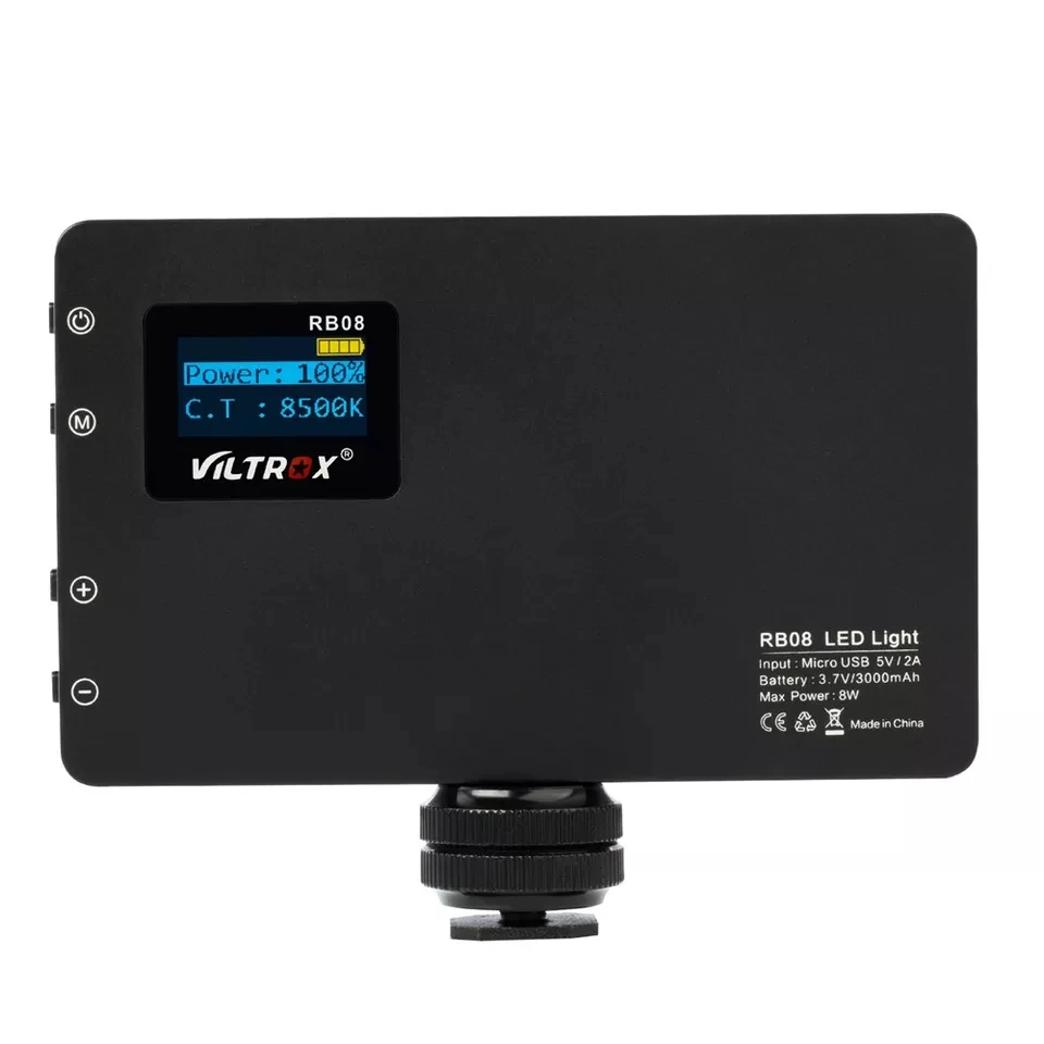 Viltrox RB08 двухцветный 2500 K 8500 мини видео светодиодный свет портативный заполняющий