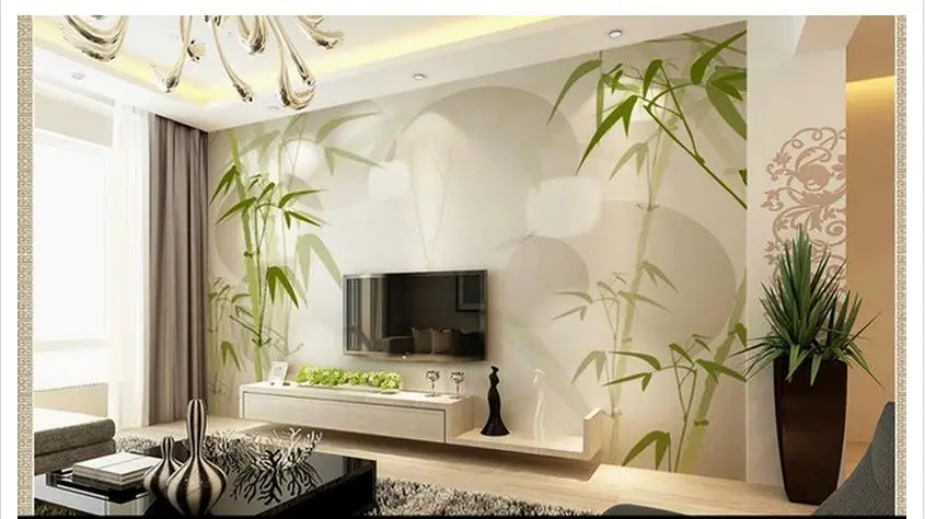 Пользовательские фото обои 3d фрески идиллический пейзаж ТВ установка настенная