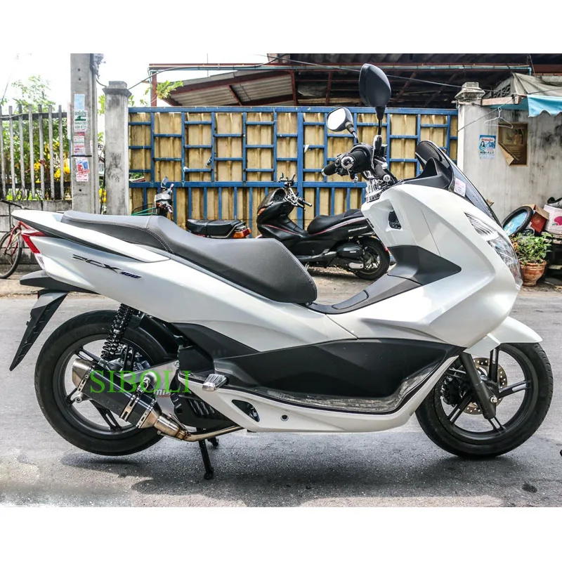 Для HONDA PCX125 150 мотоциклетные слипоны Akrapovic Глушитель со средним соединением