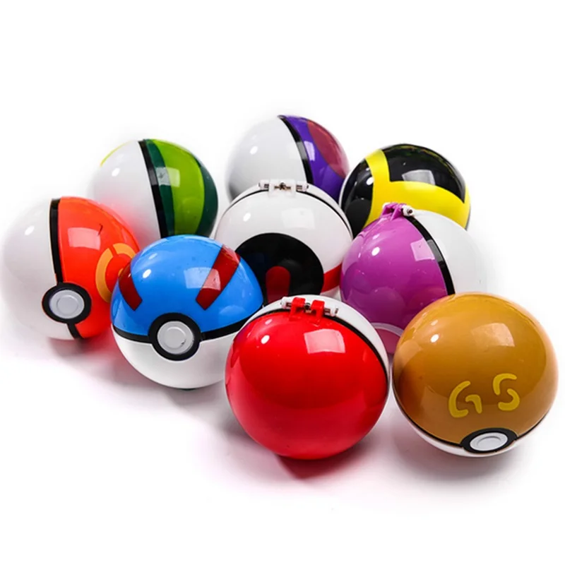 Прямая поставка 1 шт. Pokeball + случайные фигурки внутри игрушки для детей крутая