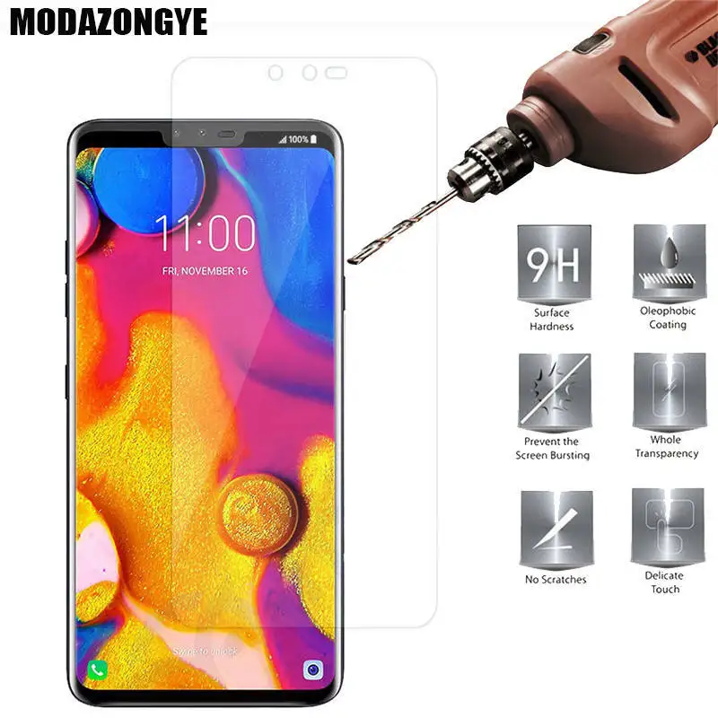 Screen Protector For LG V40 ThinQ Tempered Glass Protective Film LGV40 V 40 6.4 inch | Мобильные телефоны и аксессуары