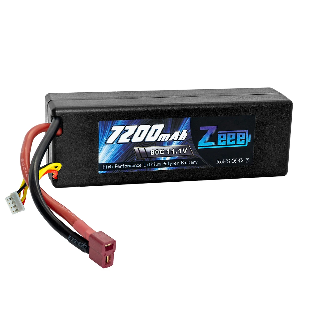 Zeee 11,1 V 7200mAh 3S RC Батарея Зарядное устройство 80C провод с силикатной гелевой Батарея с деканов штекер для RC Автомобиль Грузовик Лодка радиоуправляемая автомодель трагги FPV Самолет багги