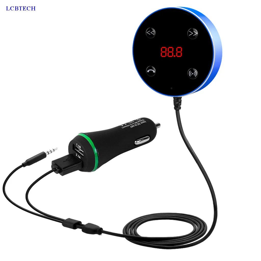 Bluetooth 3 0 fm-передатчик JRFC02 fm-радио AUX Интерфейс 5 мм аудио кабель автомобильный