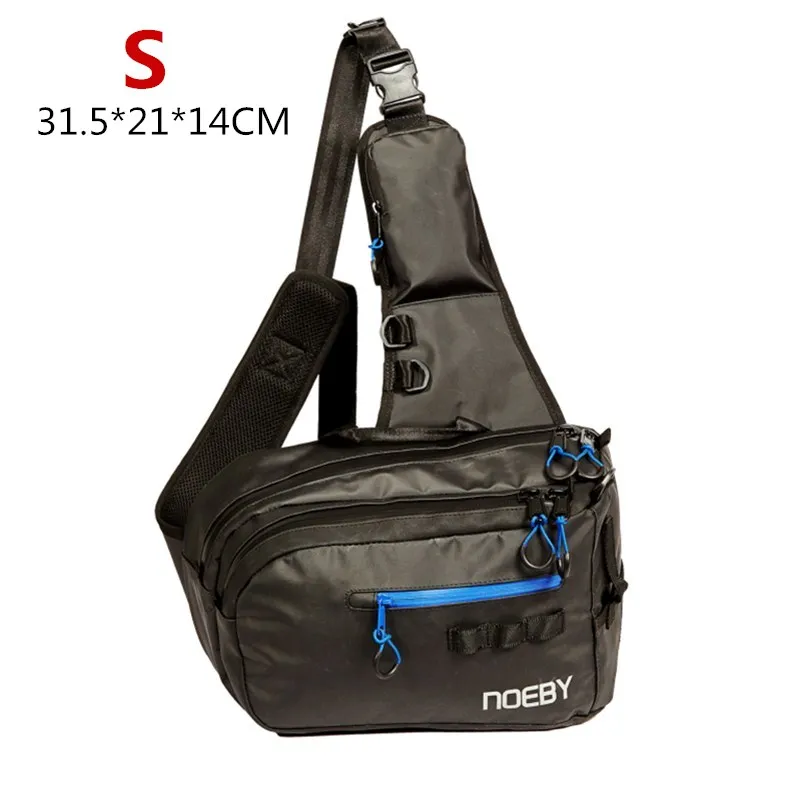 S-BLUE NOEBY новая многофункциональная сумка для рыбалки Размер S/M Водонепроницаемая сумка для рыболовных снастей модная поясная сумка Bolsa Pesca для рыбалки - Цвет: S-BLUE