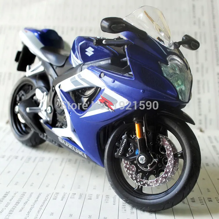 1/12 весы игрушки модели мотоциклов Suzuki GSX-R750 литья под давлением металлический