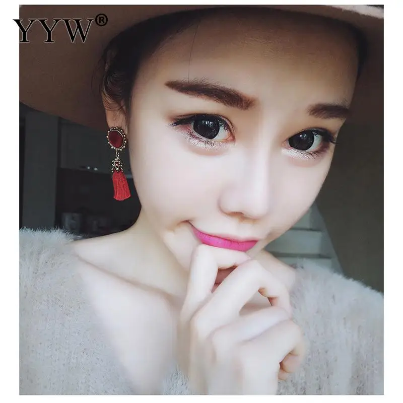 Женские серьги с бахромой модные ювелирные изделия винтажные бархатные