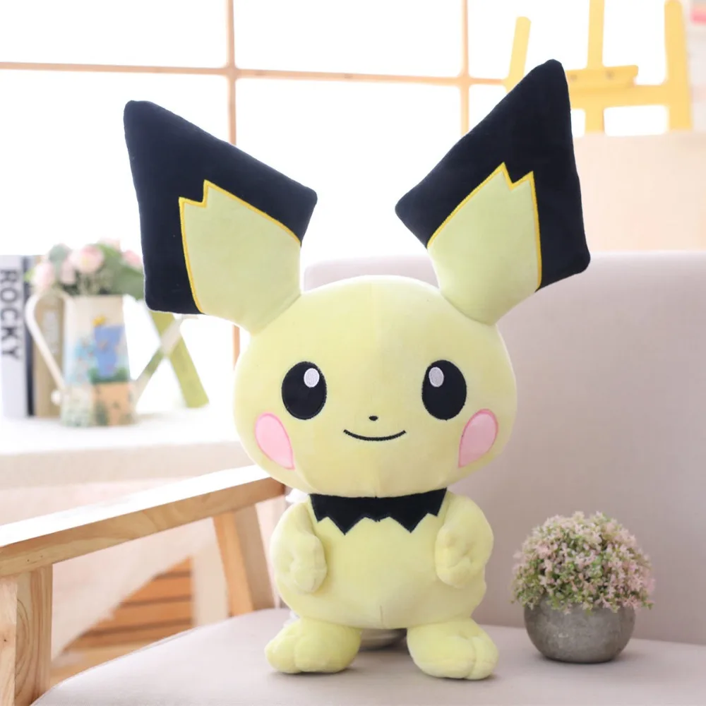 30-65 см милые Аниме Пикачу плюшевые игрушки мягкие Kawaii подушки чучело куклы для детей девочек Дети День рождения Рождественский подарок