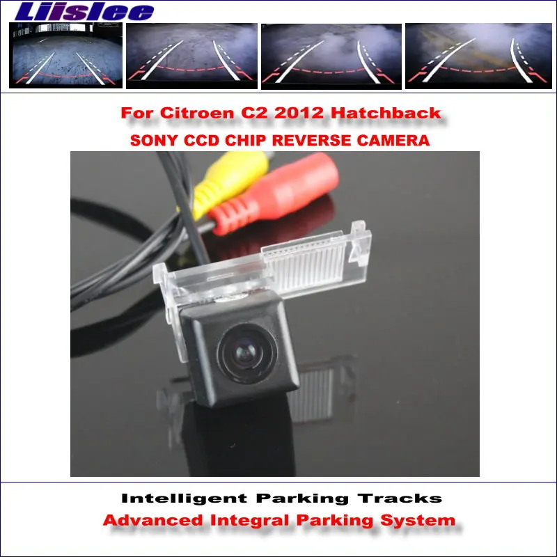 

Автомобильная парковочная камера заднего вида для Citroen C2 2012 хэтчбек HD интеллектуальная динамическая траектория наведения