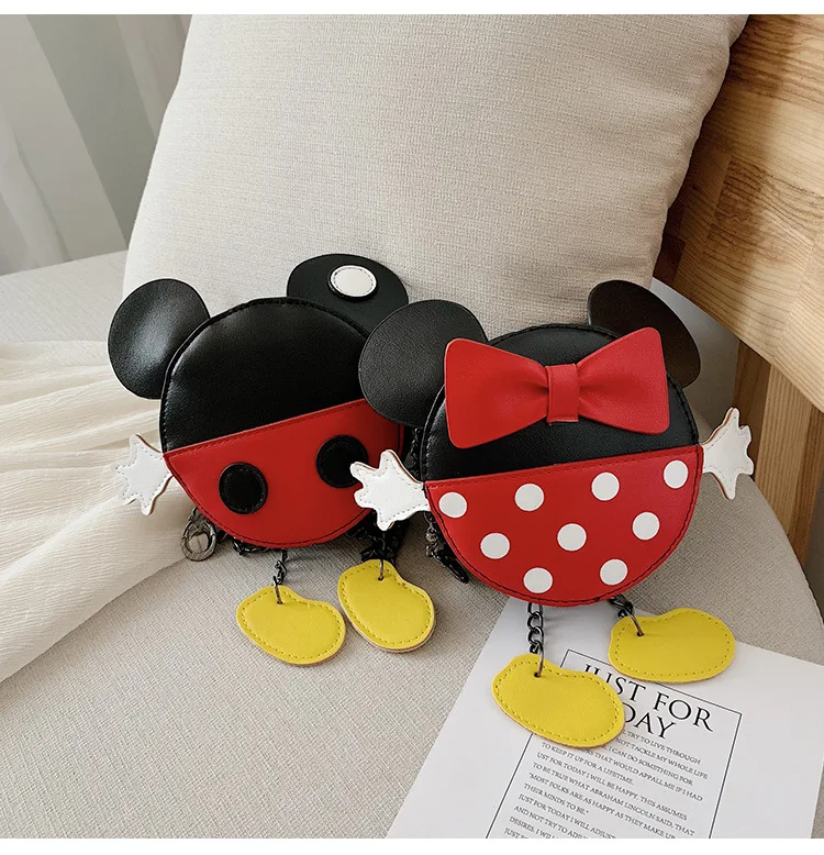 Disney детский сад Микки Маус девочка мультфильм сумка Детский кошелек мальчик мини сумка ребенок Минни Сумка