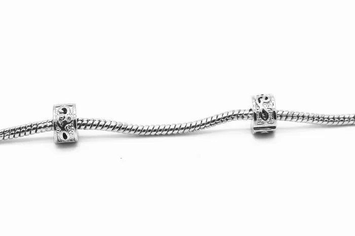 Бусины замочки на клипсе 925 пробы бусины с водяным пульсирующим зажимом