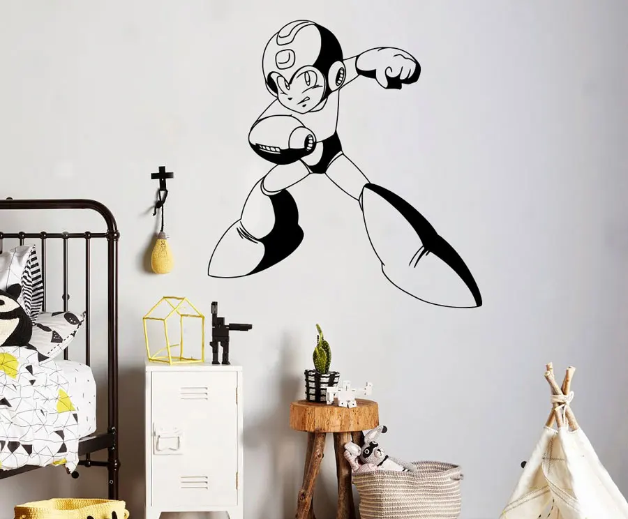 

Video game superhero wall vinyl sticker family indoor children's room decoration detachable wall sticker ET12