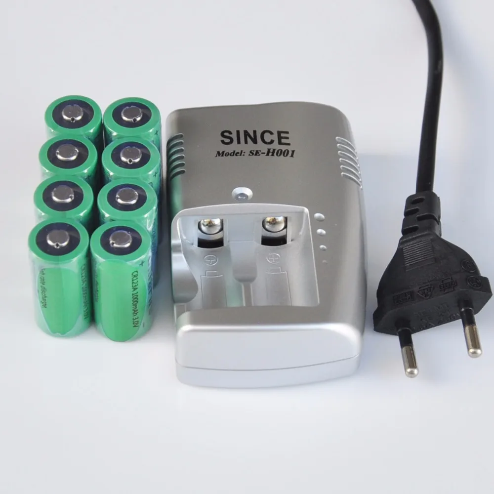 4 8 шт. 3 в CR123a перезаряжаемая литий ионная батарея CR 123A 1000mAh 16340 2 V LiFePo4 cell + EU