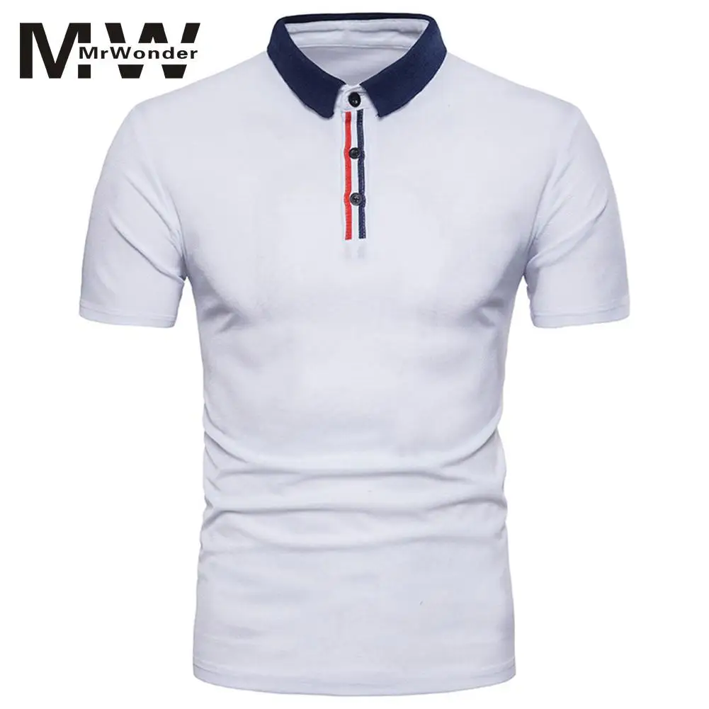 Summer Solid TOPS 2018 New Designed White Cotton Big Size XXL Men's Tops Breathable Slim Fashion SAN0 | Мужская одежда