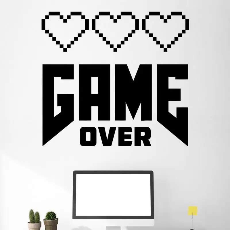 DETAL геймерская наклейка плакаты игровой тематики геймер vinilo Наклейки на стены