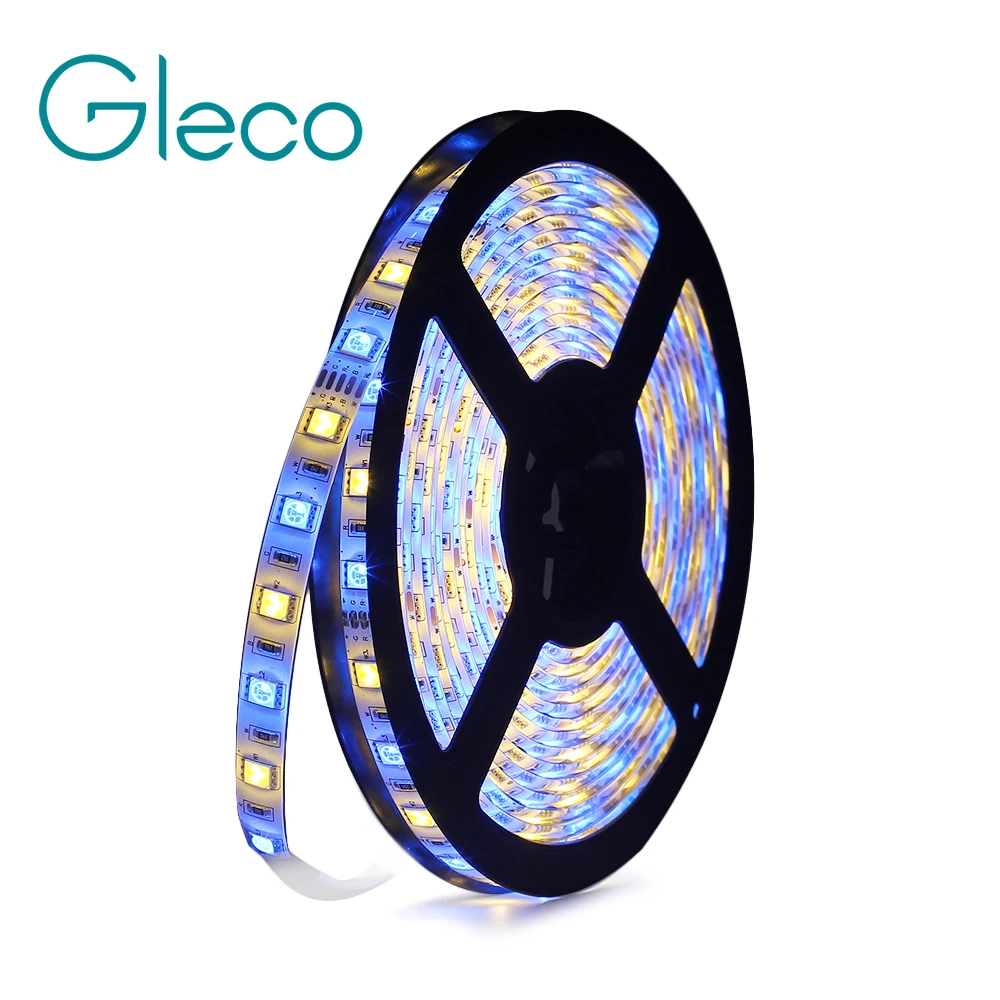 DC12V Светодиодная лента 5050 SMD 60 светодиодный s/m 5 м/лот IP20 IP65 гибкие полосы света 5050 RGB RGBW RGBWW CCT белый теплый белый красный синий зеленый