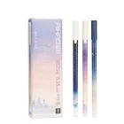 48 шт.лот звездное небо ручка для письма 0,35 мм тонкий наконечник черный цвет гелевые ручки канцелярские принадлежности офисные школьные принадлежности, блокноты в A6161