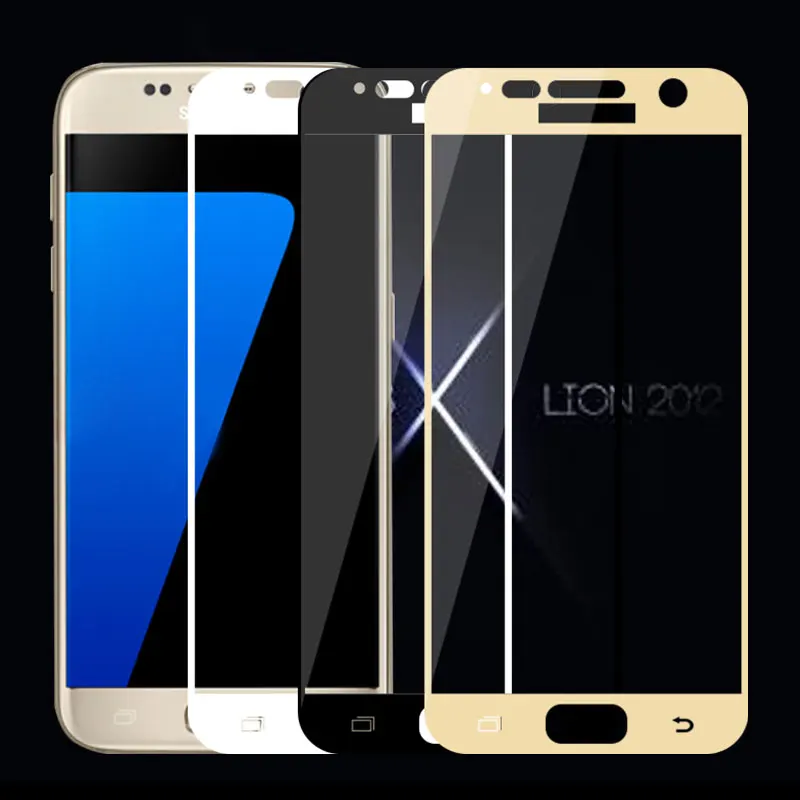 Передняя пленка из закаленного стекла для Samsung S7 G930F 5 1 ''Защитная экрана Galaxy