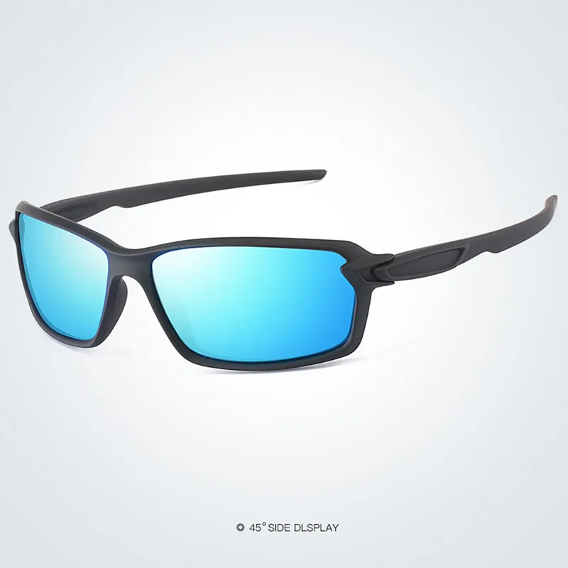 S18318 Balck Blue Поляризационные солнцезащитные очки, мужские очки для вождения, модные солнцезащитные очки для женщин, мужские спортивные очки, брендовые дизайнерские очки - Цвет линз: S18318 Balck Blue