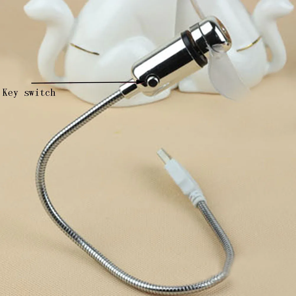Alloy PVC Mini USB Fan Light Flexible Gooseneck LED Durable Adjustable Gadget For PC Laptop Computer #0129 | Компьютеры и офис