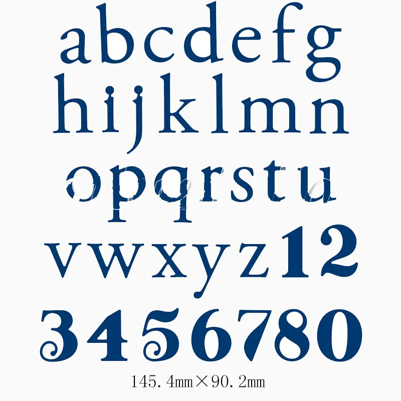 

0-9 Numbers A-Z Alphabet Metal Cutting Dies Stencil for DIY Scrapbooking Embossing Photo Album Decoration Card Craft Die Cut