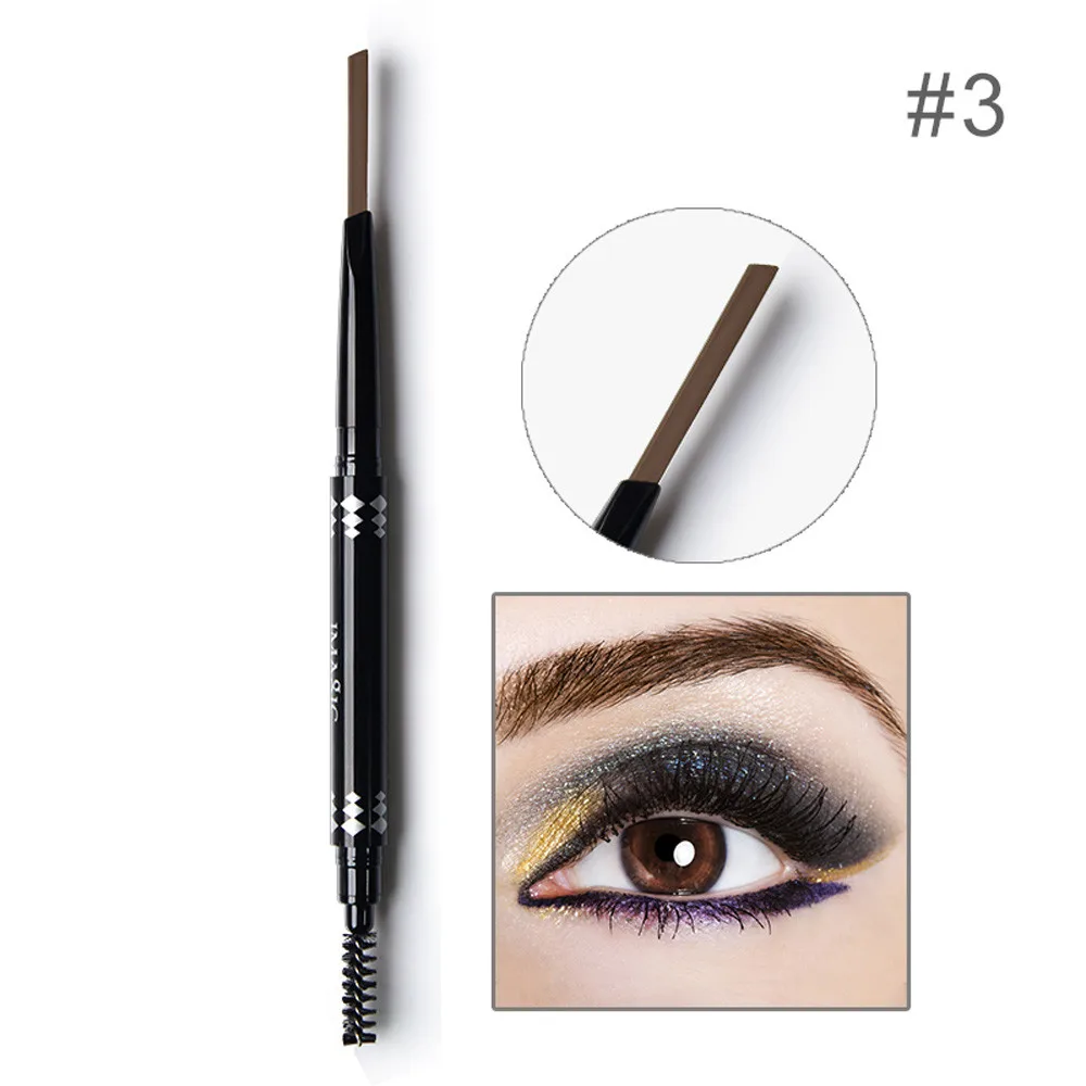 Водонепроницаемый карандаш для бровей длинный lastingбровей с щеткой сменный