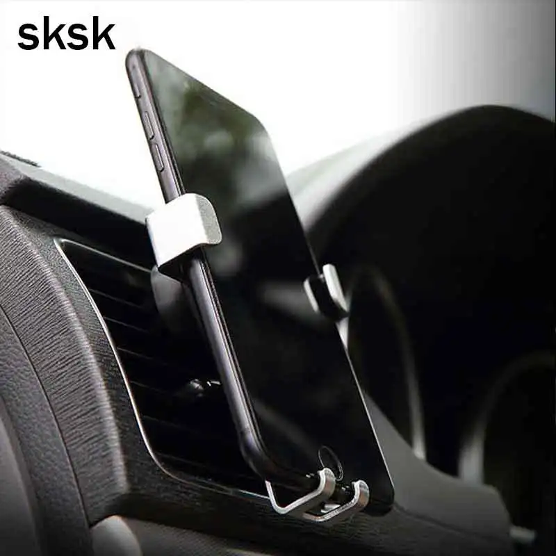 SKSK Auto-lock Car Phone Holder Stand for iPhone 6 7s 8 8X Not Gravity Reaction Air Vent Mount | Мобильные телефоны и