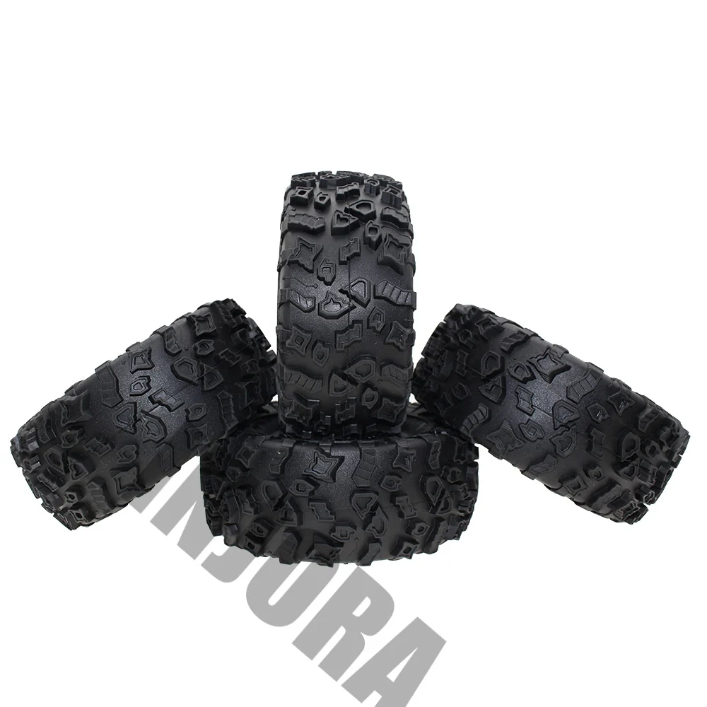 INJORA 4 шт. 2,2 дюйма резиновые шины колеса шины для 1/10 RC Рок Гусеничный SCX10 RR10 Wraith YETI 90026 90020 90031 90045 90056