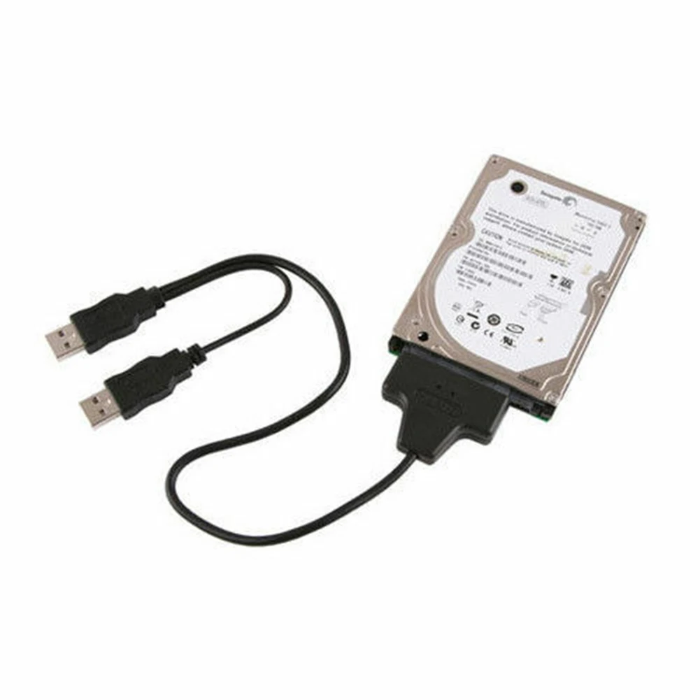 Новый 3 5 дюймовый SATA жесткий диск к USB 2 хост двойной кабель адаптера