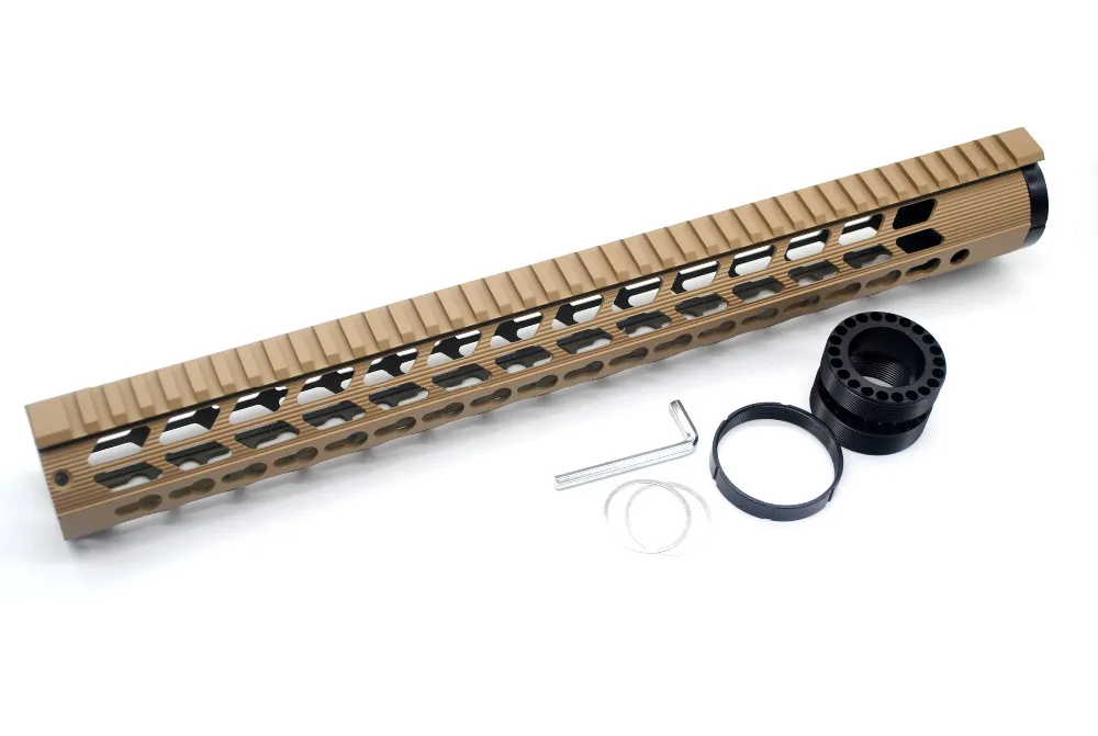

Tan 17'' Inch Low Profile Style Handguard Picatinny Rail Mount Scope Bracket Fit AR10/LR-308 Tactical Equipment