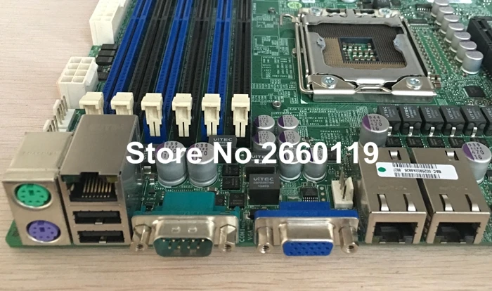 Для X8DTI F X58 LGA1366 Серверная материнская плата полностью