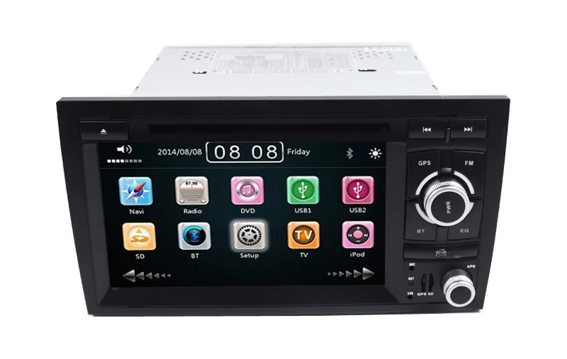 2din автомобильный DVD ВСП Navi для Audi A4 gps(2002-2008) Audi S4/RS4/8E/8F/B9/B7 с gps Bluetooth Радио RDS CAN шина карта