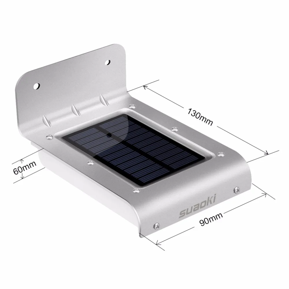 Suaoki 800 мАч Панели солнечные свет движения Сенсор Перезаряжаемые Батарея Batteria