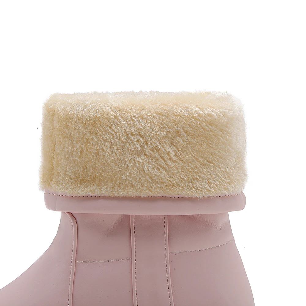 Women Snow Boots Woman Winter Shoes Mid Calf Warm Plush Lining High Quality Anti-skid Rubber Sole 2018 New Fashion SB273 | Обувь