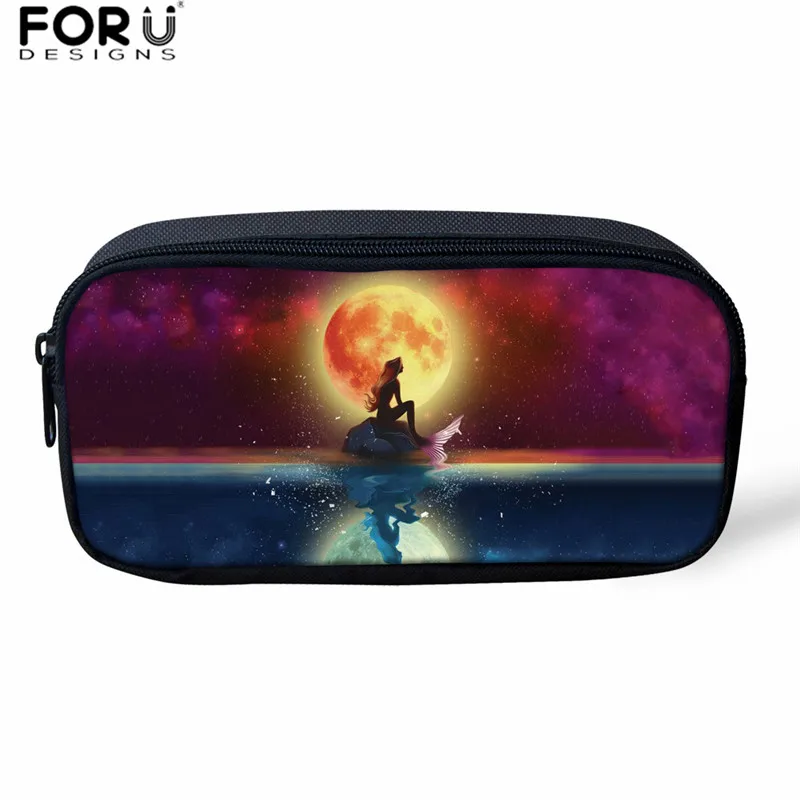 L5052K FORUDESIGNS/Модная школьная сумка с рисунком русалки для девочек-подростков; Уникальный Повседневный школьный рюкзак; Женская дорожная сумка через плечо; Mochila - Цвет: L5052K