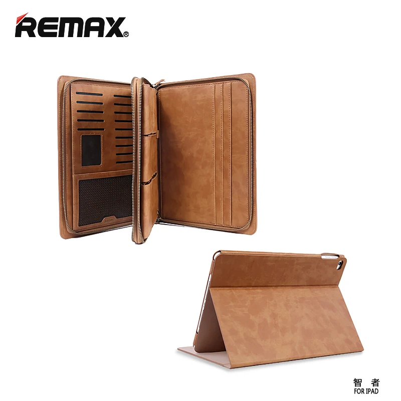 REMAX Multifunction Cover Protective Case Handbag Briefcase For ipad5 6 air2 Protection Office Leather Business | Багаж и сумки