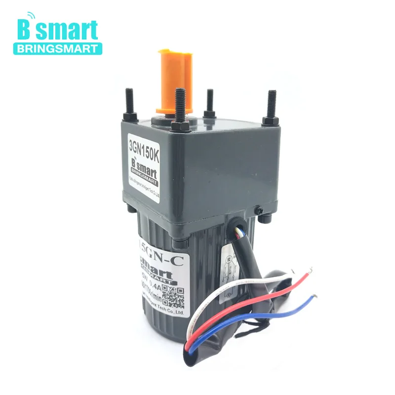 Однофазный двигатель Bringsmart 3IK15GN-C с фиксированной скоростью 220 В переменного тока