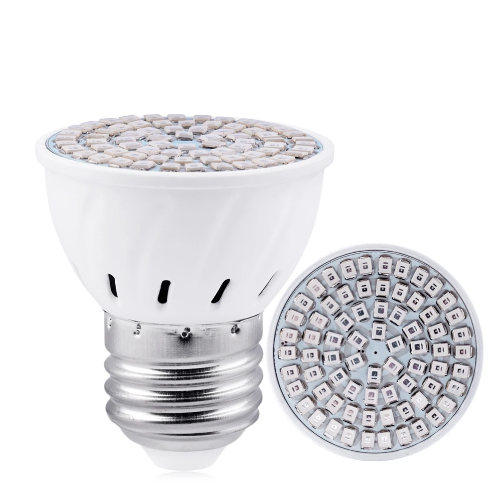 72 leds Новейший 36 54 72 светодиодный светильник для выращивания E27 220V фитолампа полный спектр светодиодный светильник для выращивания E27 Светодиодный светильник для выращивания растений - Испускаемый цвет: 72 leds