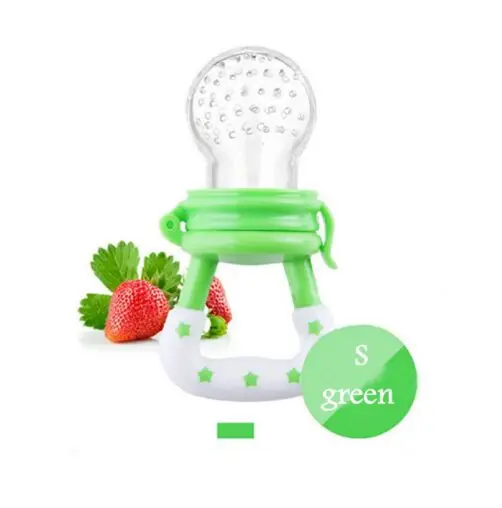 Pacifier Green S Детская соска для кормления свежих продуктов, Детская соска для кормления фруктов, безопасные детские продукты, соска для кормления, пищевая добавка, соска для кормления - Цвет: Pacifier Green S