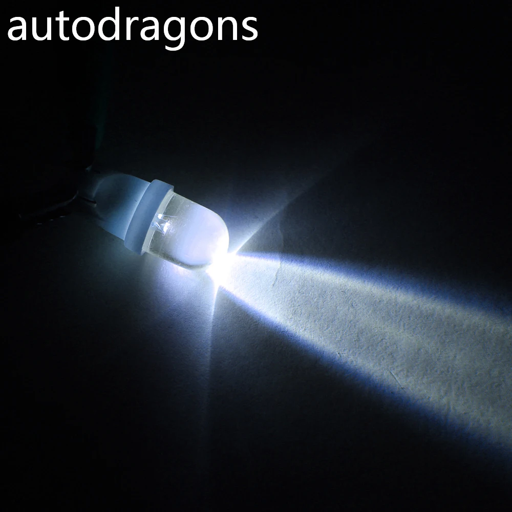 Светодиодные лампы autodragons 20 шт. цветные синие янтарные красные теплые холодный