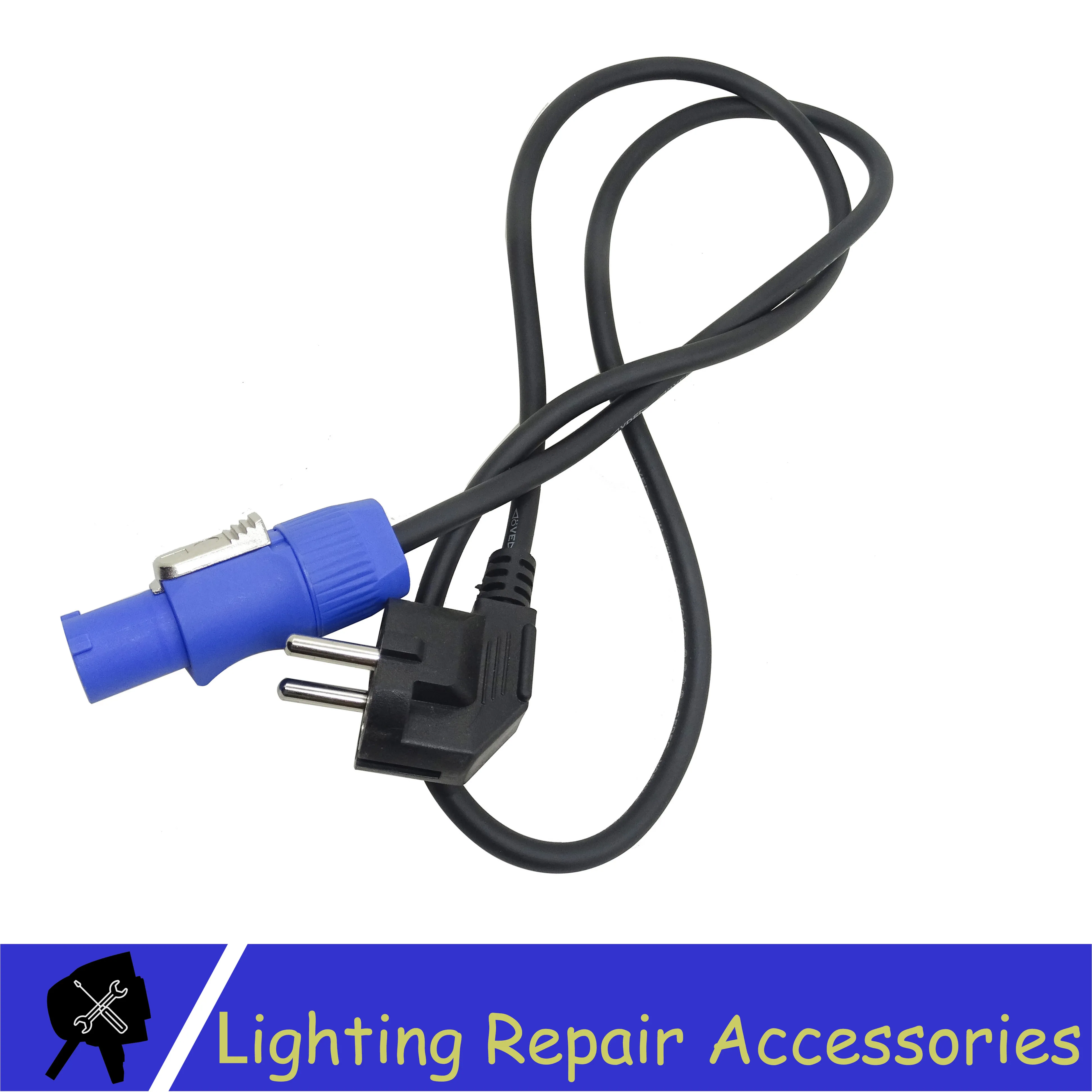 Moving Head Light Powercon EU Plug Power Cable Connector Audio Stage Exchange connector Euro plug For European Countries | Лампы и