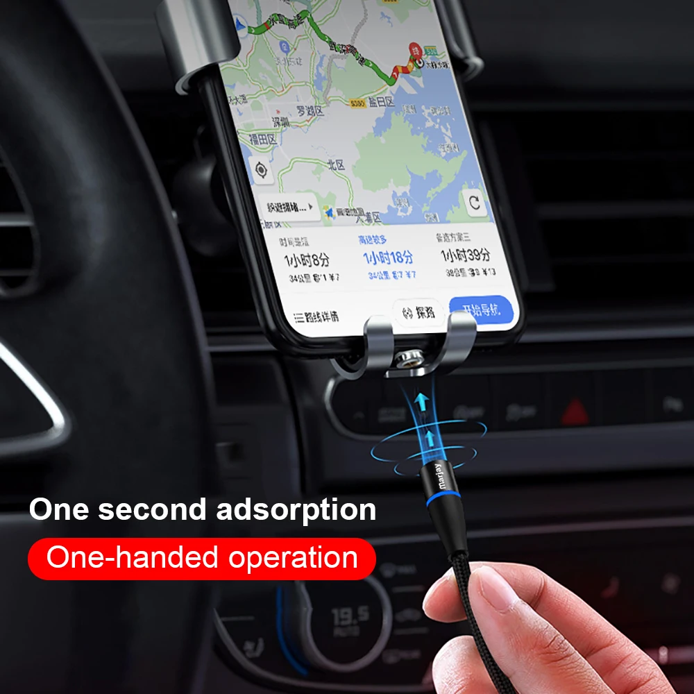 Магнитный кабель 3A Micro USB для iPhone X Xr 7 Usb Type C адаптер быстрой зарядки зарядный