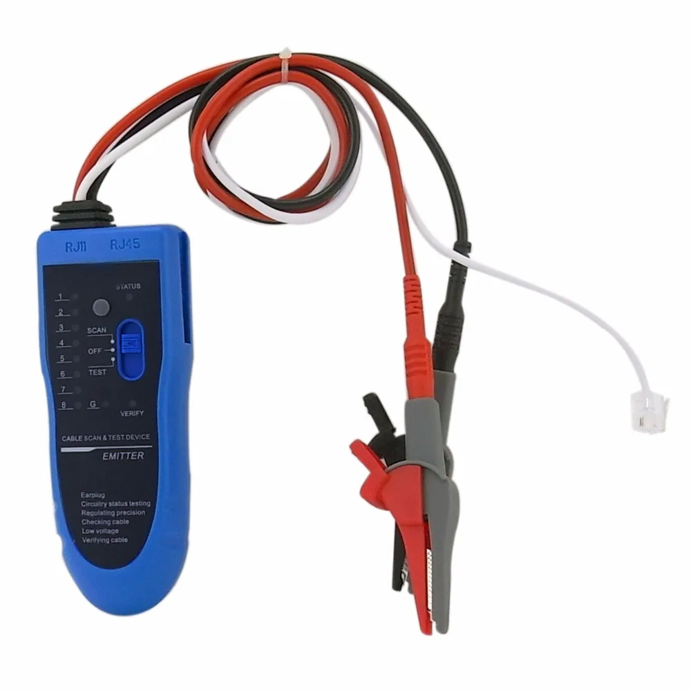 Тестер непрерывности провода тон трекер кабель RJ45 RJ11 телефонный провод