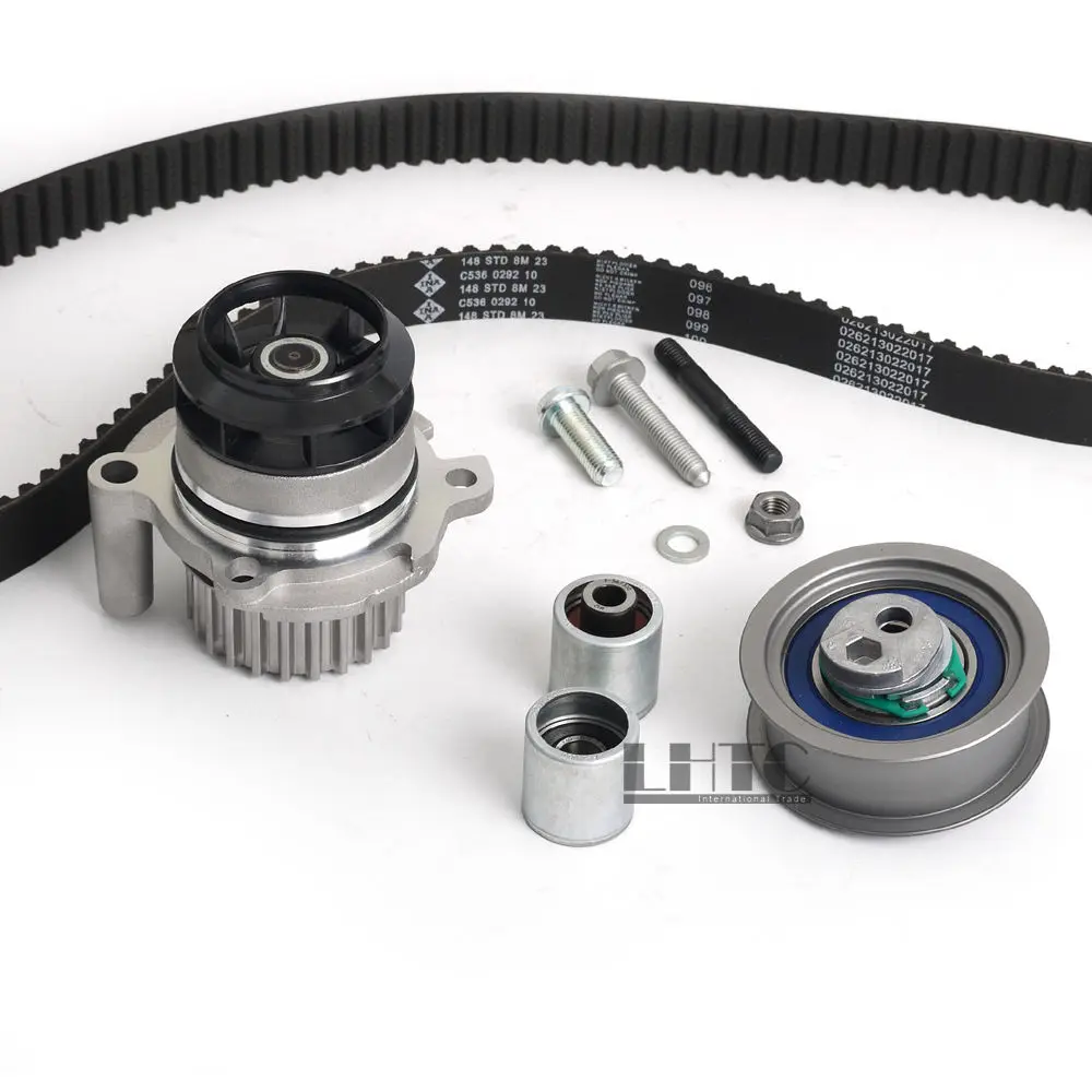 INA Water Pump Timing Belt Tensioner Set Kit For V W Je tta GLI Golf 2.0 R G TI Passat EOS AUDI A3 A4 TT EA113 FSI TSI | Автомобили и