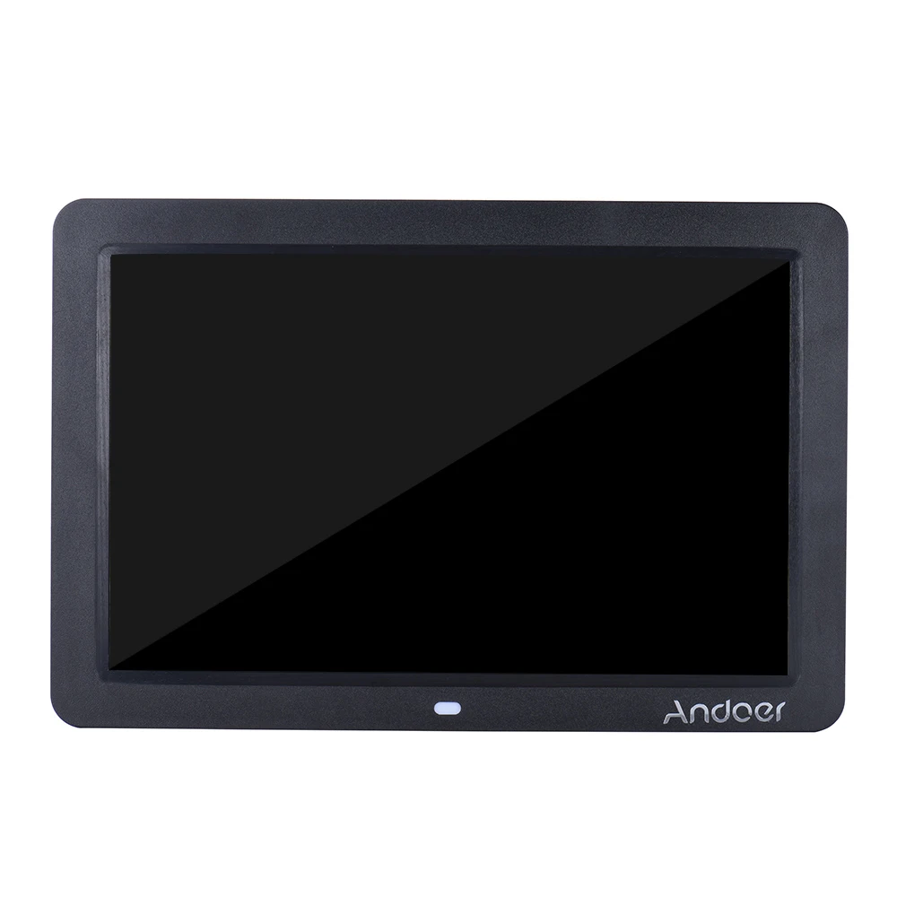Andoer 1" широкий экран HD светодиодный цифровой фоторамка цифровой альбом 1280*800 электронная фоторамка с пультом дистанционного управления