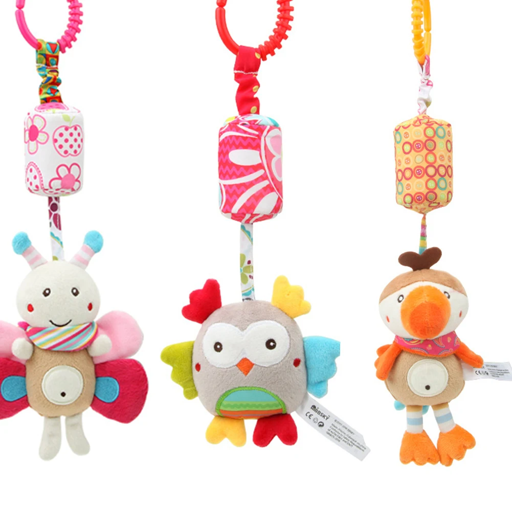 Сова музыка Wind Chime висячая кукла пение коляска кровать колокольчик подвешиваемый