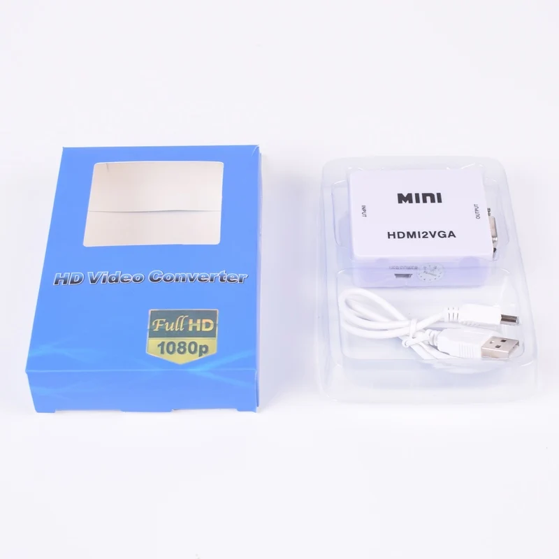 HD 1080 P HDMI конвертер VGA с аудио HDMI2VGA видео Box адаптер для Xbox360 PC DVD PS3| |