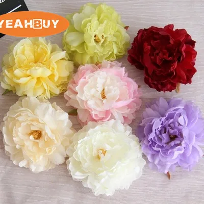 

30pcs 15CM Artificial Flowers Silk Peony Flower Heads DIY Wedding Party Decoration Supplies Simulation Fake Home Decorations